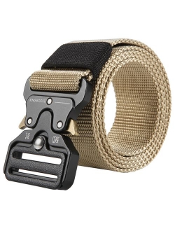 Men's Tactical Belt Heavy Duty Webbing Belt Adjustable Military Style Nylon Belts