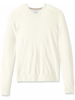 Men's Merino Sweater V-Neck Solid