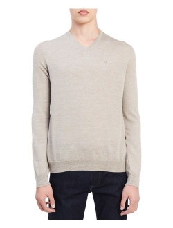 Men's Merino Sweater V-Neck Solid