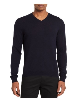 Men's Merino Sweater V-Neck Solid