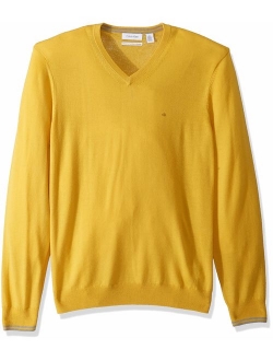 Men's Merino Sweater V-Neck Solid