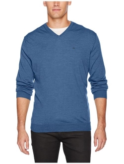 Men's Merino Sweater V-Neck Solid