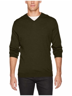 Men's Merino Sweater V-Neck Solid