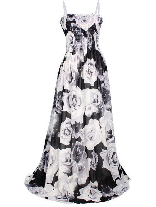 MayriDress Maxi Dress Plus Size Clothing Black Ball Gala Party Sundress Evening Long Floral Women