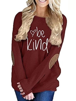 Unidear Womens Casual Long Sleeve Cozy High Neck Solid Sweatshirt with Pocket