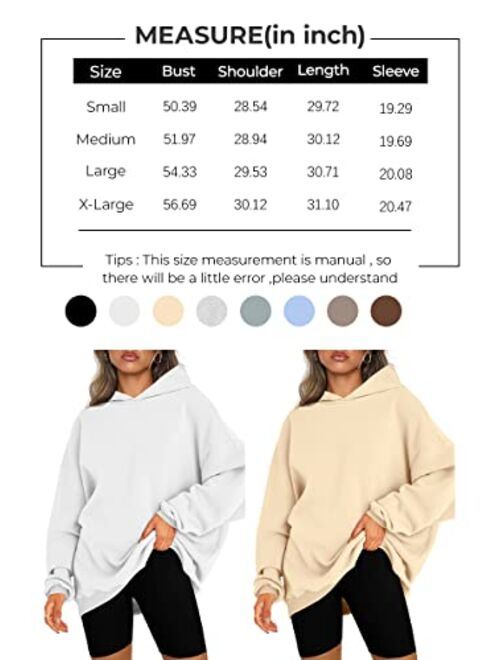 EFAN Womens Oversized Hoodies Sweatshirts Fleece Hooded Pullover Tops Sweaters Casual Comfy Fall Fashion Outfits Clothes 2023