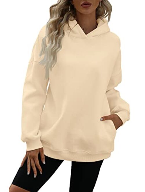 EFAN Womens Oversized Hoodies Sweatshirts Fleece Hooded Pullover Tops Sweaters Casual Comfy Fall Fashion Outfits Clothes 2023