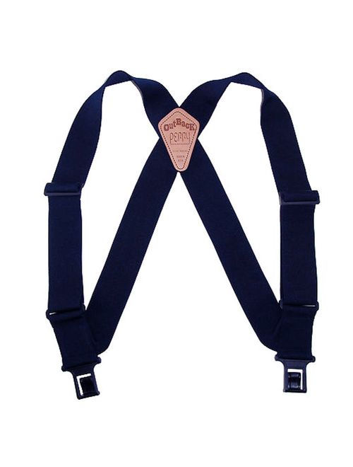 Perry Suspenders Men's Elastic Outback Side Clip Trucker Suspenders