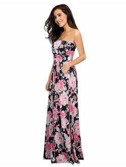 Leadingstar Women's Floral Casual Beach Party Maxi Dress