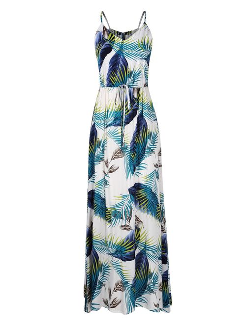 Leadingstar Women's Floral Casual Beach Party Maxi Dress