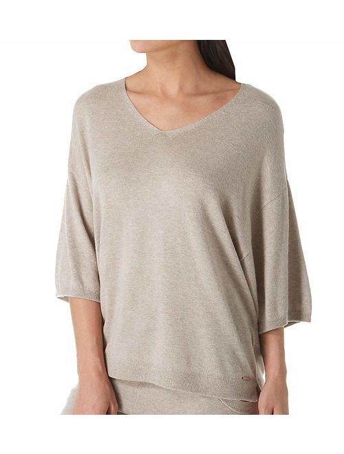 Calvin Klein Women's 3/4 V Neck Top