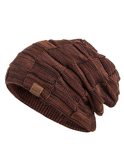 REDESS Beanie Hat for Men and Women Winter Warm Hats Knit Slouchy Thick Skull Cap