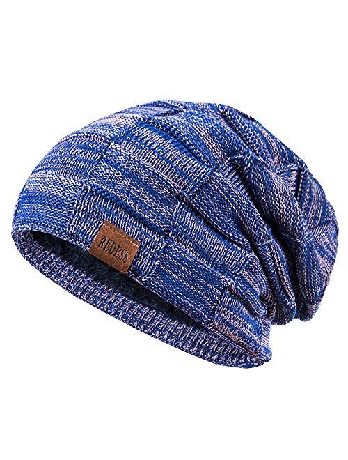 REDESS Beanie Hat for Men and Women Winter Warm Hats Knit Slouchy Thick Skull Cap