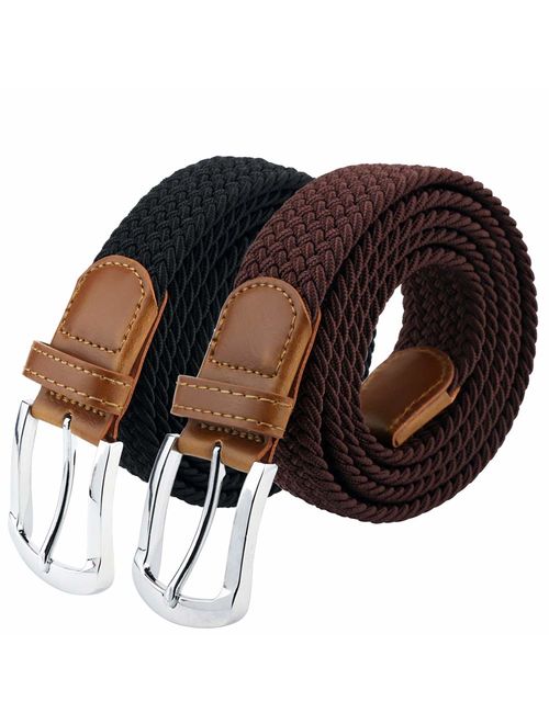 Maikun Belts For Men, Canvas Elastic Belt, Mens Womens Boys Belt For Father's Day