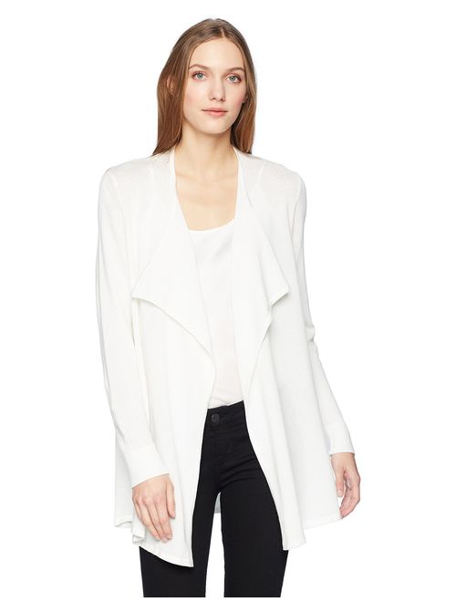 Calvin Klein Women's Drape Front Mesh Cardigan