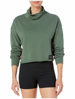 Women's Blouson Sleeve Funnel Neck Pullover