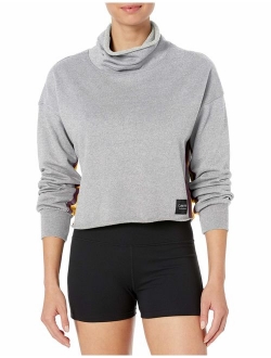 Women's Blouson Sleeve Funnel Neck Pullover