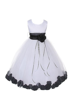 Dempsey Marie 21 Colors Satin Bodice Communion Flower Girl Pageant Petal Dress: Infant-14