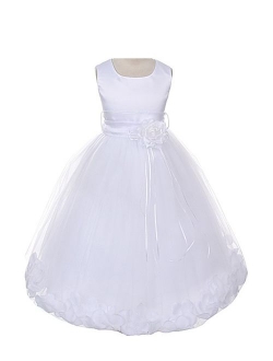 Dempsey Marie 21 Colors Satin Bodice Communion Flower Girl Pageant Petal Dress: Infant-14