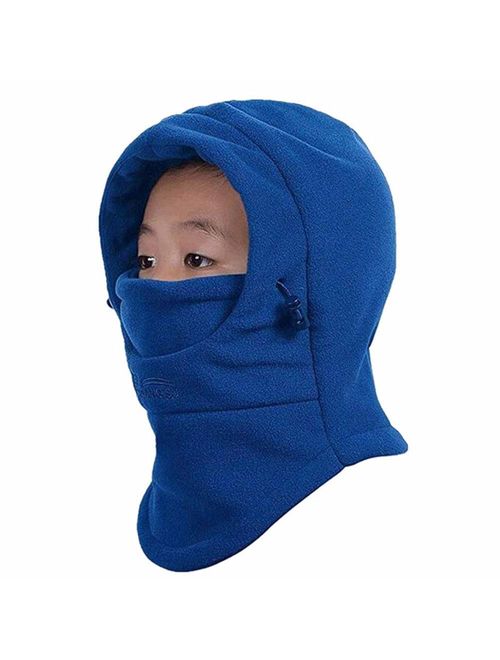 Children's Winter Windproof Cap Thick Warm Face Cover Adjustable Ski Hat