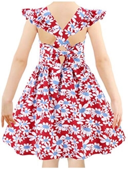 Kid Floral Cotton Girls Dresses Summer Girl Clothes