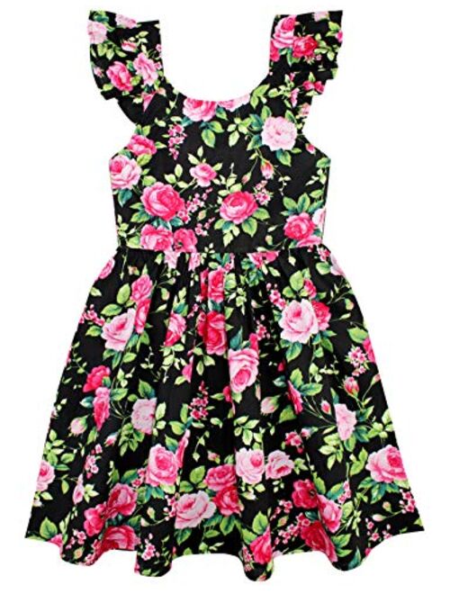 Kid Floral Cotton Girls Dresses Summer Girl Clothes