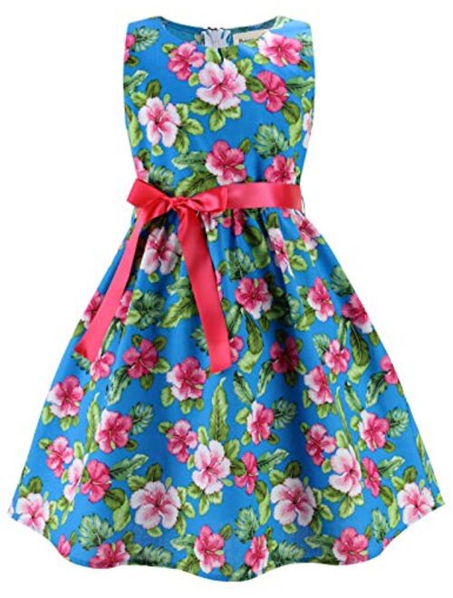 Kid Floral Cotton Girls Dresses Summer Girl Clothes