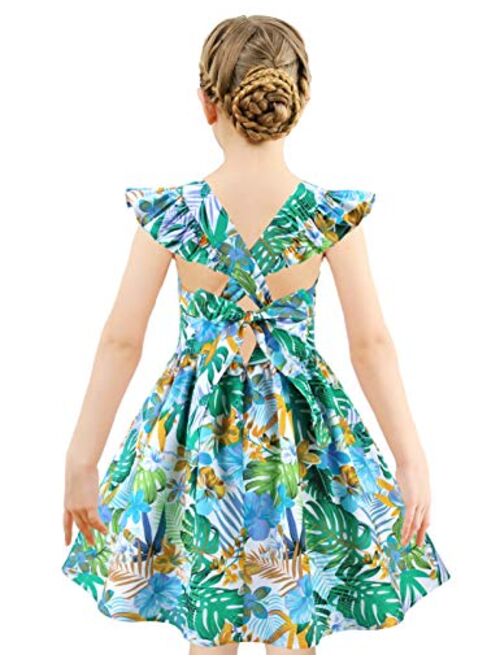 Kid Floral Cotton Girls Dresses Summer Girl Clothes