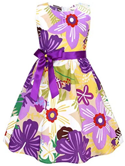 Kid Floral Cotton Girls Dresses Summer Girl Clothes