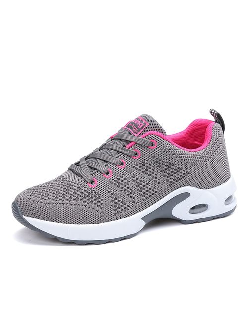 JARLIF Women's Breathable Fashion Walking Sneakers Lightweight Athletic Tennis Running Shoes US5.5-10