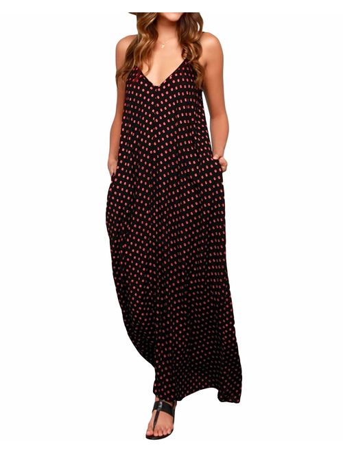 ZANZEA Womens Floral Printed Maxi Dress Casual Summer Sundress Long Boho Beach Dress Plus Size