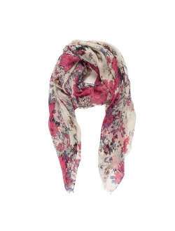 Scarf for Women Lightweight Floral Flower Scarves for Fall Winter Shawl Wrap