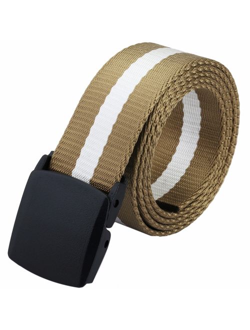 squaregarden Men's Nylon Webbing Military Style Tactical Duty Belt