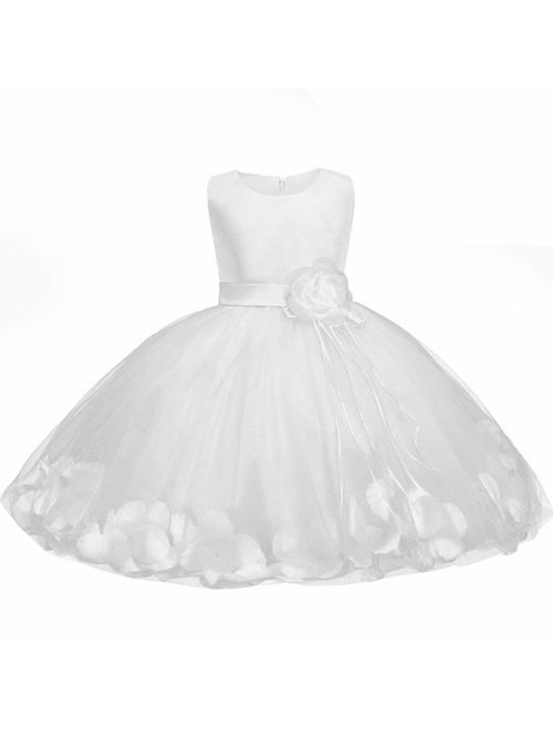 Bow Dream Flower Girl's Dress Sequins Tulle