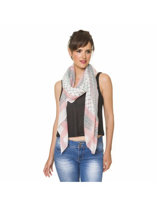 Scarf for Women Lightweight Geometric Fashion Fall Winter Scarves Shawl Wraps