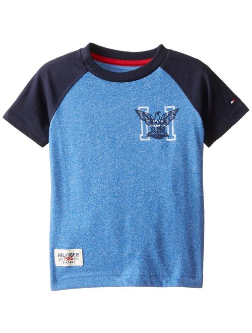 Tommy Hilfiger Boys' Marled Short Sleeve Crew Tee