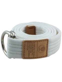 moonsix Canvas Web Belts for Men, Military Style D-ring Buckle Men's Belt