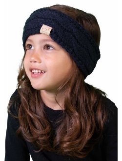 Funky Junque Kids Baby Toddler Knit Fuzzy Lined Head Wrap Headband Ear Warmer