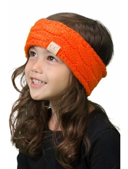 Funky Junque Kids Baby Toddler Knit Fuzzy Lined Head Wrap Headband Ear Warmer