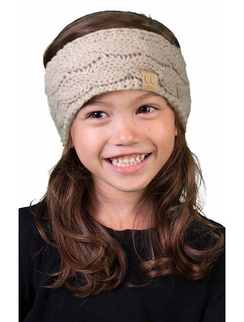 Funky Junque Kids Baby Toddler Knit Fuzzy Lined Head Wrap Headband Ear Warmer