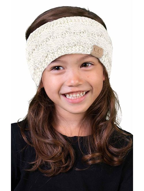 Funky Junque Kids Baby Toddler Knit Fuzzy Lined Head Wrap Headband Ear Warmer