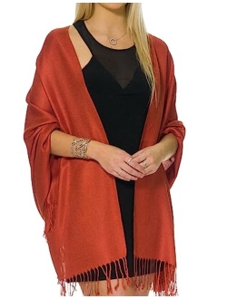 Pashmina Shawls and Wraps for Evening Dresses, Large Soft Pashminas Wedding Shawl