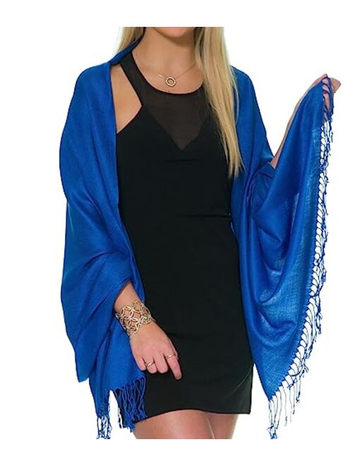 Pashmina Shawls and Wraps for Evening Dresses, Large Soft Pashminas Wedding Shawl