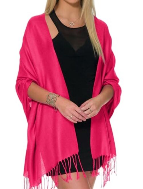 Pashmina Shawls and Wraps for Evening Dresses, Large Soft Pashminas Wedding Shawl