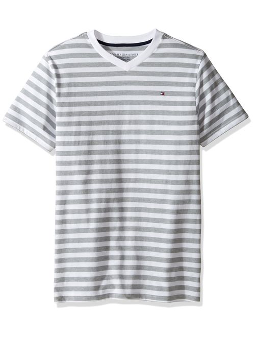 Tommy Hilfiger Boys' Stripe Vneck Tee with Pocket