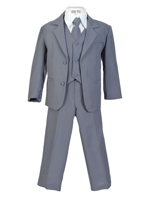 Avery Hill Boys Formal 5 Piece Suit with Shirt and Vest