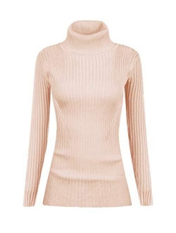 Embrace the Season Blush Color Block Turtleneck Sweater