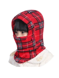 YR.Lover Children's Double-Deck Winter Windproof Cap Thick Warm Face Cover Adjustable Ski Hat