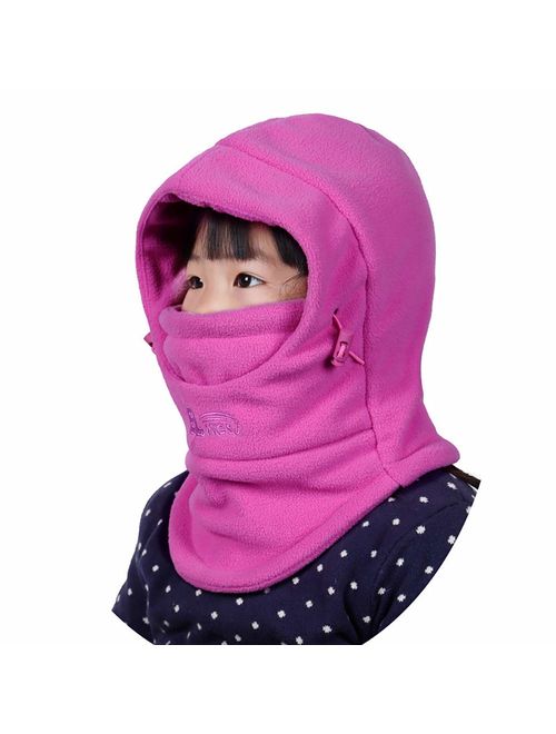 YR.Lover Children's Double-Deck Winter Windproof Cap Thick Warm Face Cover Adjustable Ski Hat