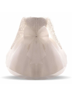 Girls' Tulle Flower Princess Wedding Dress for Toddler and Baby Girl